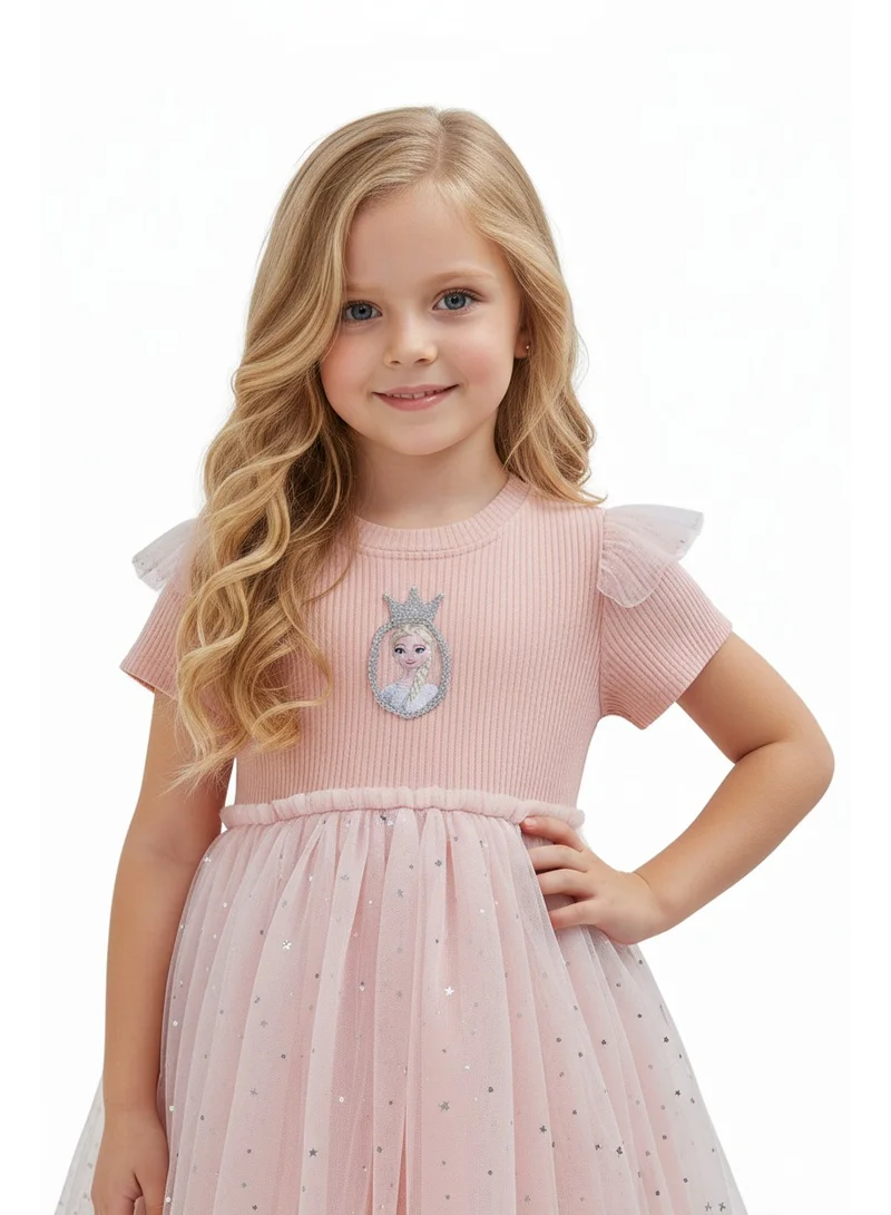 D'Daniela Ribbed Tulle Dress